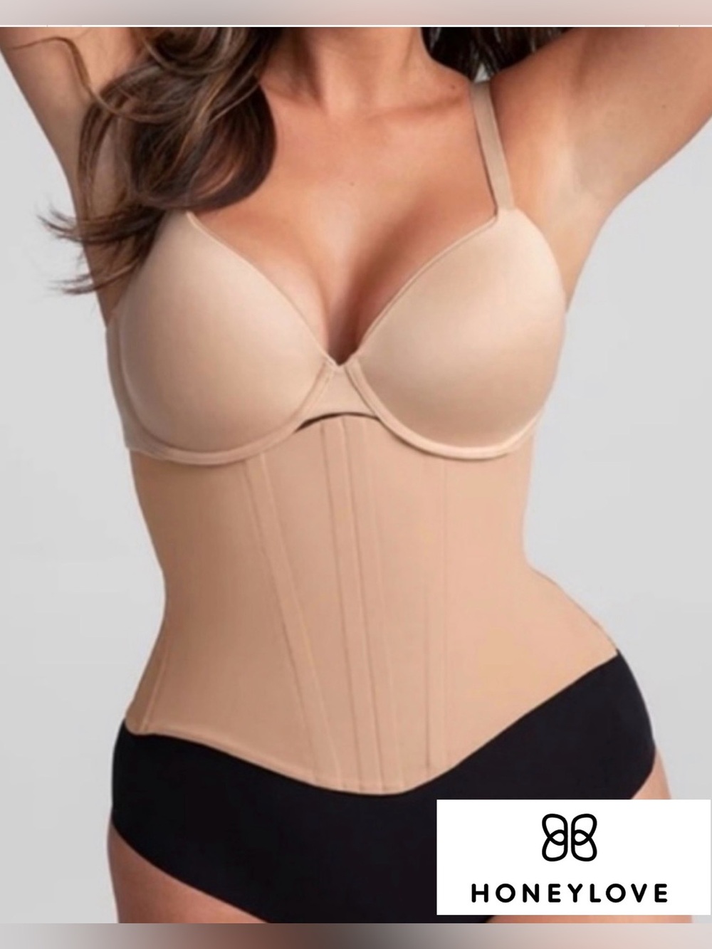 Honeylove Super   waisthero cincher for definition Medium Nude Corset